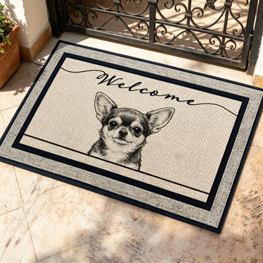 Pet Portrait Custom - Tappeto d'ingresso personalizzato con stampa di