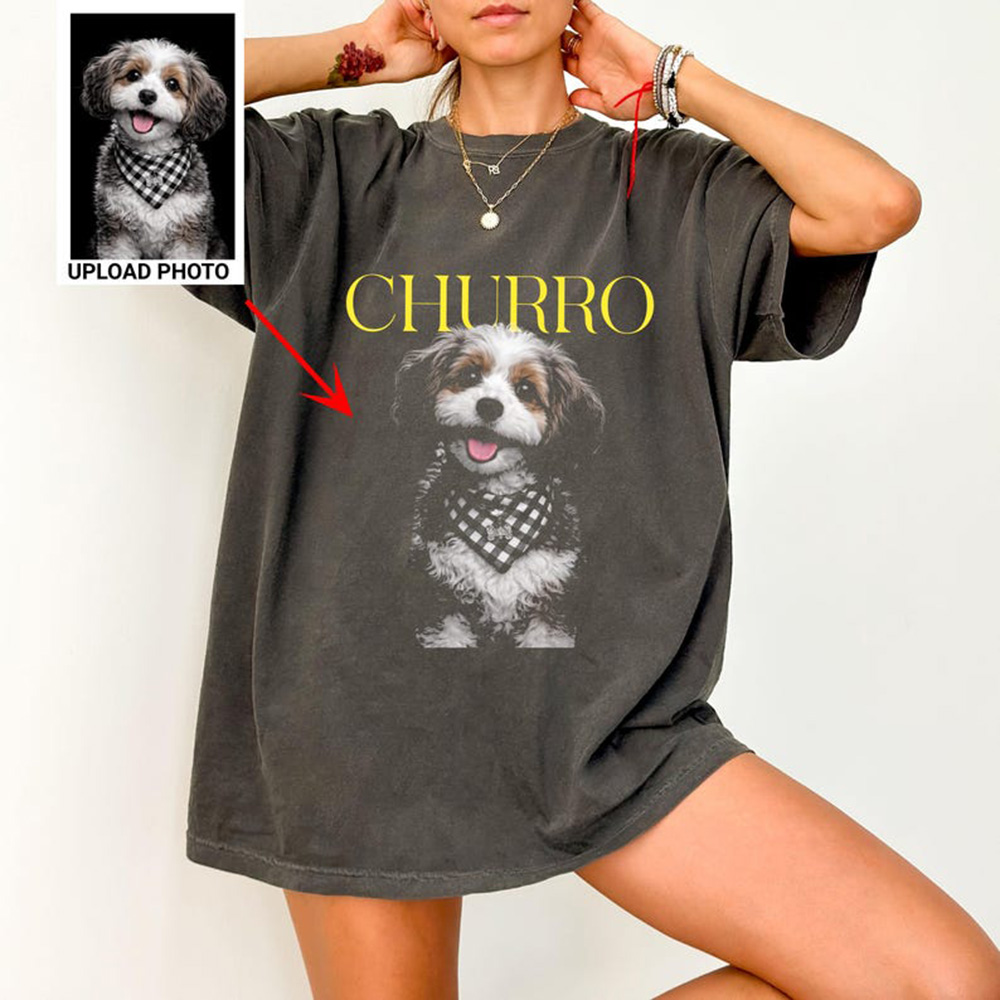 Pet Portrait Custom - Maglietta Personalizzata con Ritratto di Animali
