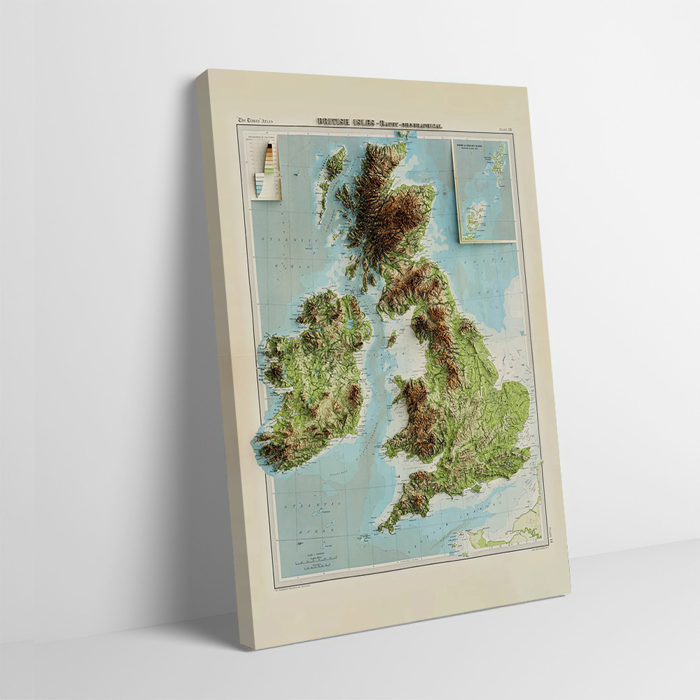 Custom Map Poster - Poster con Mappa in Rilievo 3D