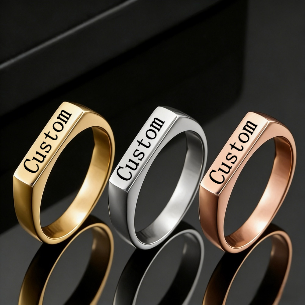 Initial Ring Custom - Anello Personalizzato con Nome e Foto