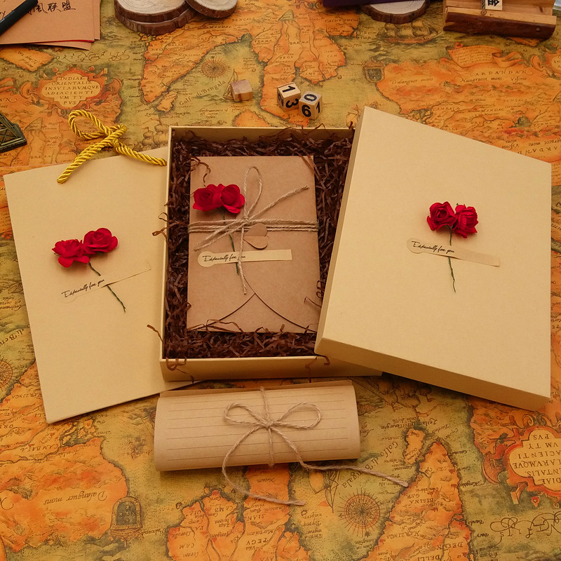 Wax Seal Letter Kit - Busta retrò Decorazione floreale romantica Carta