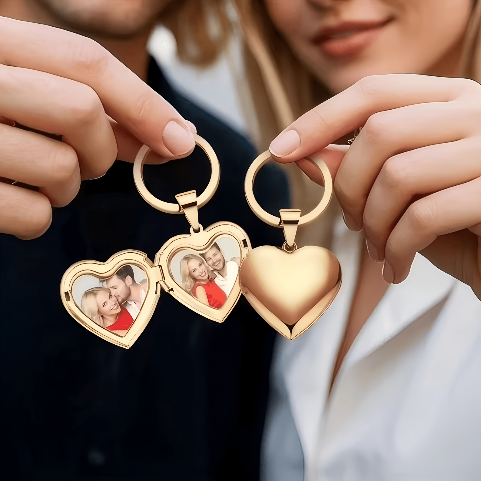 Initial Ring Custom - Portachiavi Personalizzato con Cornice a Cuore
