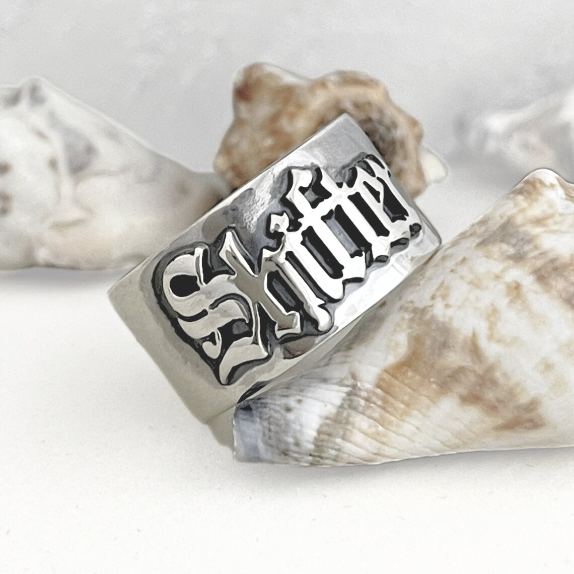 Initial Ring Custom - Anelli gotici da uomo da 12