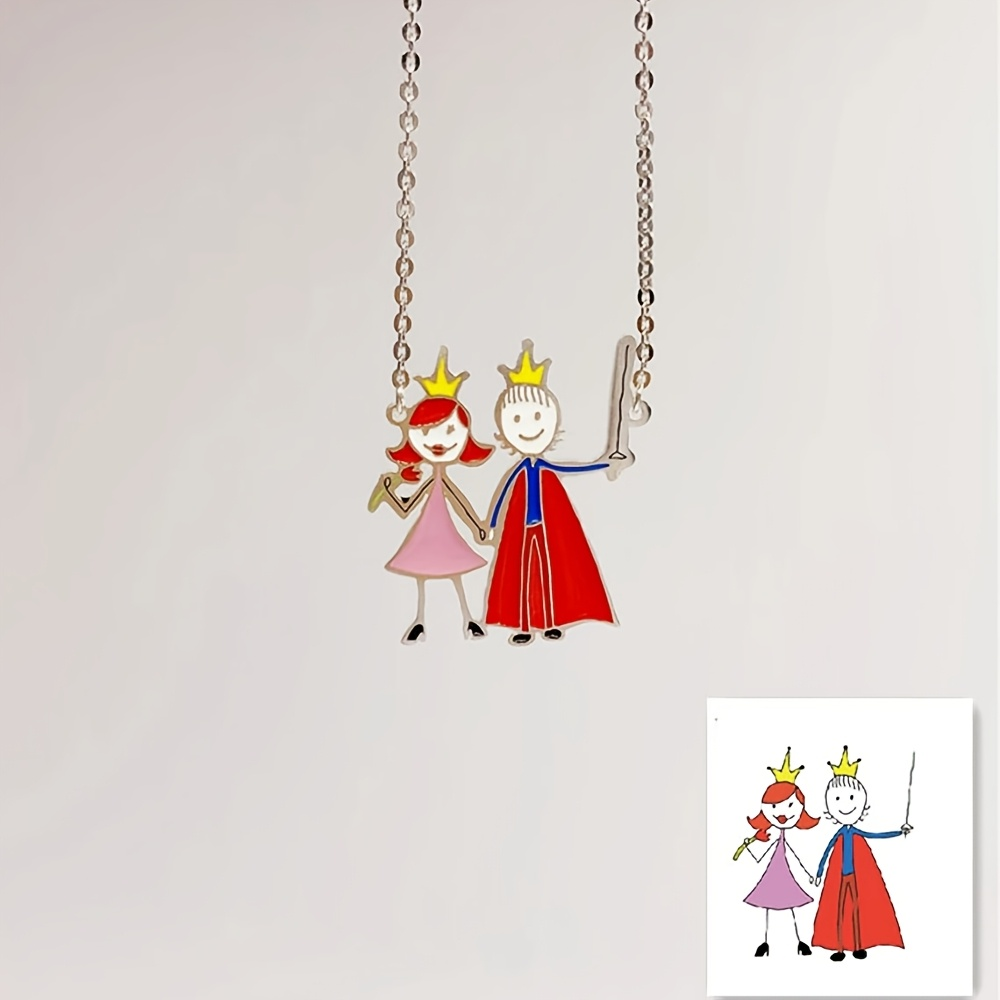 Name Necklace Custom - Ciondolo Souvenir per Bambini con Disegno
