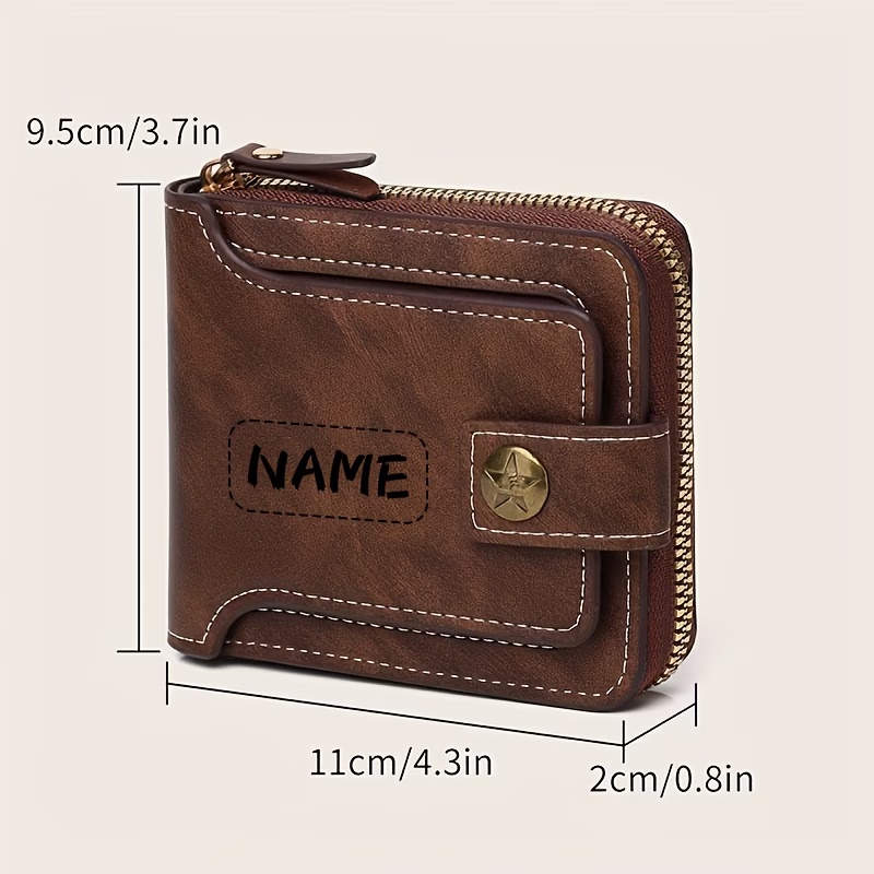Portafoglio da uomo in PU con  - Personalized Name Box recensione e prezzo