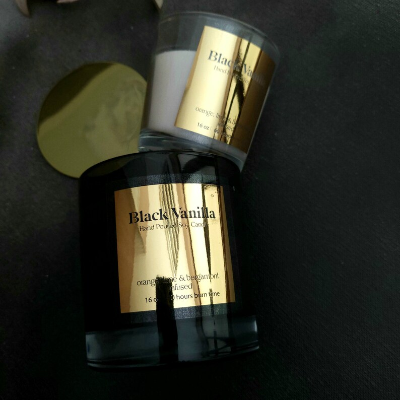 Adesivo personalizzato in oro  - Personalised Candle Label recensione e prezzo