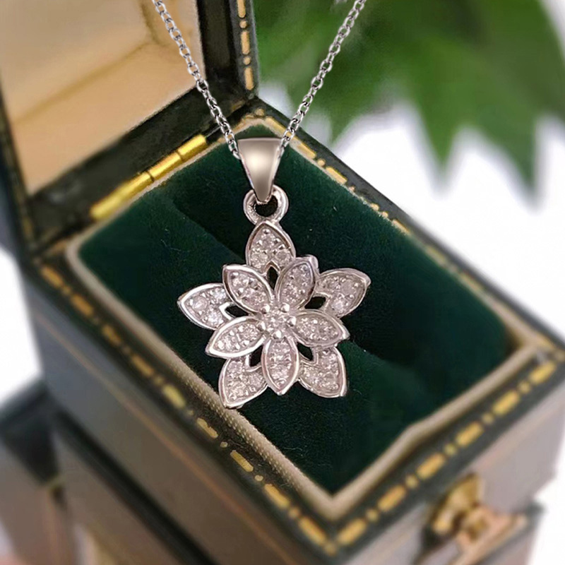 Collana con fiori in argento s - Birth Flower Necklace recensione e prezzo