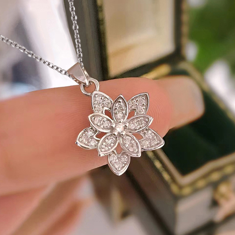 Collana con fiori in argento s - Birth Flower Necklace recensione e prezzo