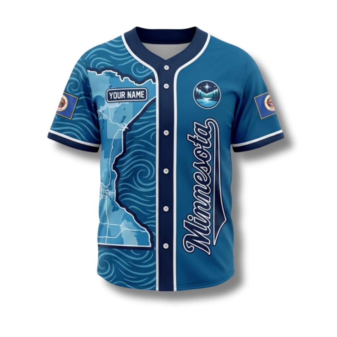 Maglia da baseball personalizz - Custom Star Map recensione e prezzo